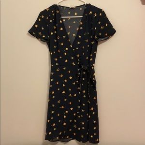J Crew Navy Wrap Dress